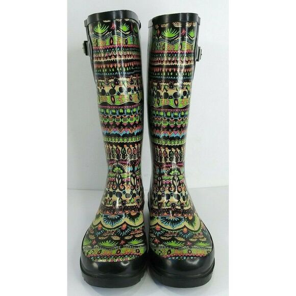 The Sak Sakroots Rhythm Peace Rubber Rain Boots - Picture 2 of 7